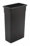 Tough Guy 10F625 - Trash Can Rectangular 23 gal. Black