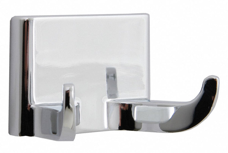 Taymor Overall Height 1 1/2 in, Overall Depth 1 1/2 in, Polished Chrome, Bathroom Hook - 2740051