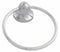 Taymor 7"H x 2"D Polished Chrome Towel Ring, Diamondback Collection - 1097281