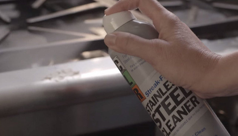 CLR Metal Cleaner, 12 oz. Cleaner Container Size, Aerosol Can Cleaner Container Type - G-CSS-12