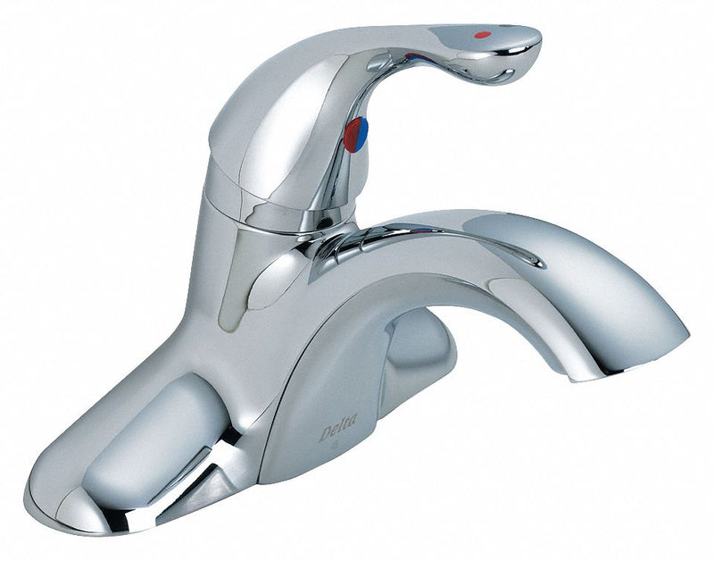 Delta Chrome, Low Arc, Bathroom Sink Faucet, Manual Faucet Activation, 1.20 gpm - 501LF-HDF