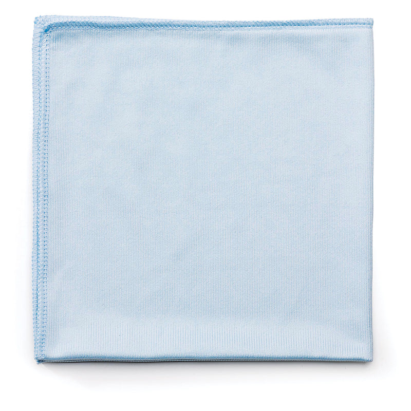 Rubbermaid Executive Series Hygen Cleaning Cloths, Glass Microfiber, 16 X 16, Blue, 12/Ct - RCPQ630