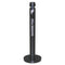 Rubbermaid Smoker'S Pole, Round, Steel, 0.9 Gal, Black - RCPR1BK