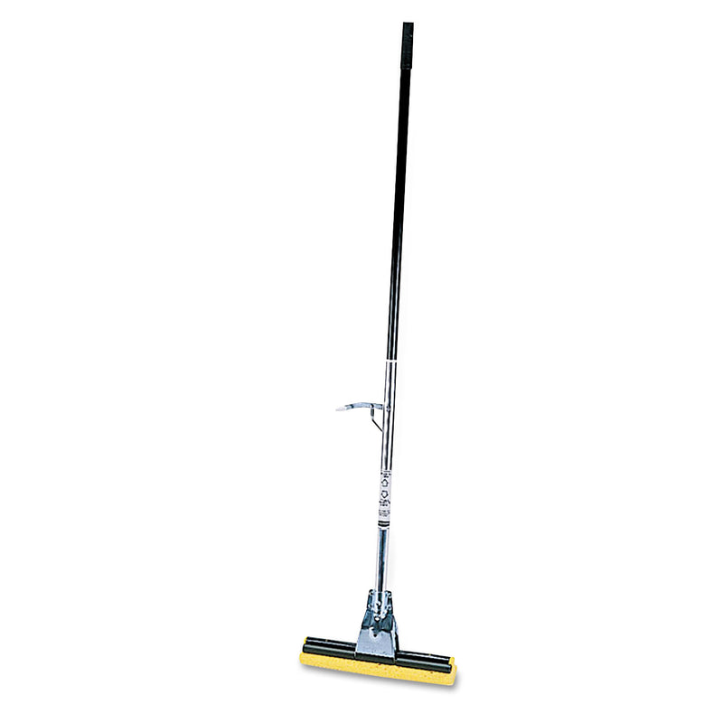 Rubbermaid Steel Roller Sponge Mop, Bronze Handle W/12" Wide Yellow Sponge - RCP6435BZE