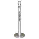 Rubbermaid Smoker'S Pole, Round, Steel, 0.9 Gal, Silver - RCPR1SM