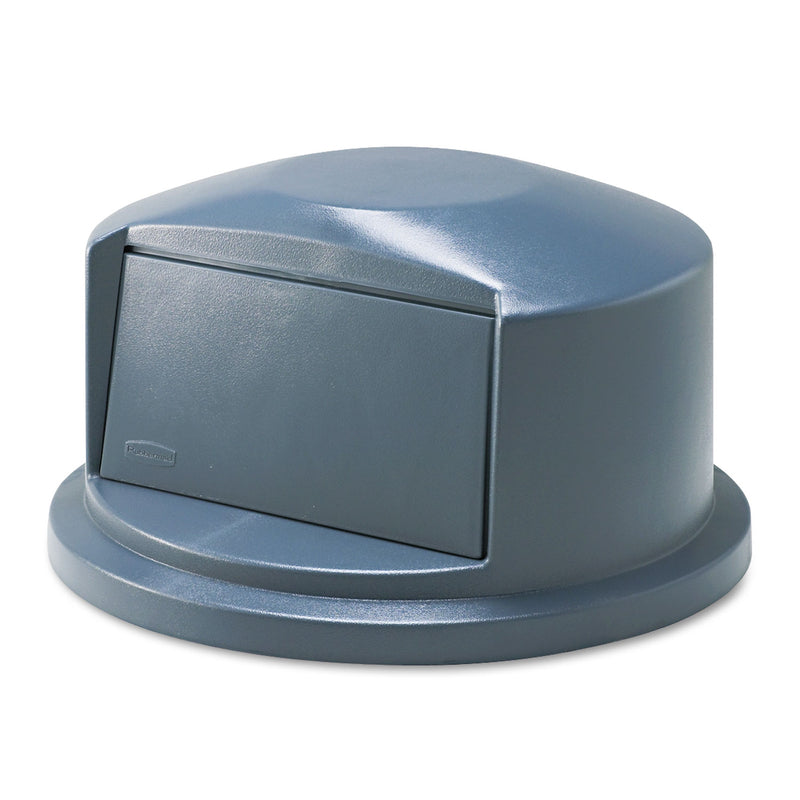 Rubbermaid Brute Dome Top Swing Door Lid For 32 Gal Waste Containers, Plastic, Gray - RCP263788GY
