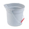 Rubbermaid 10 Quart Plastic Utility Pail, 10 1/2 Diameter X 10 1/4H, Gray Plastic - RCP296300GY