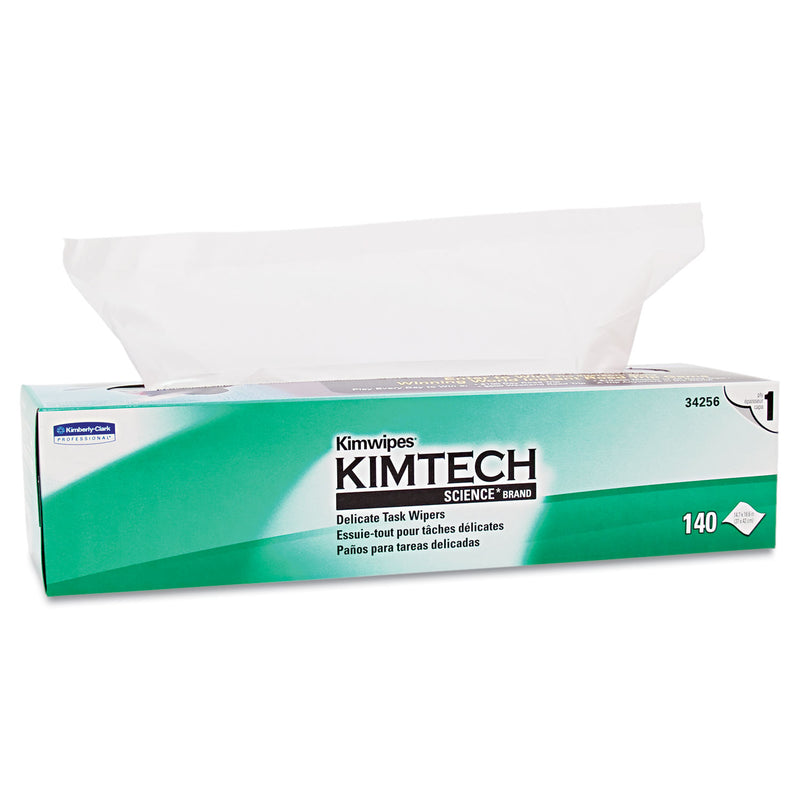 Kimtech Kimwipes Delicate Task Wipers, 1-Ply, 16 3/5 X 16 5/8, 140/Box - KCC34256BX