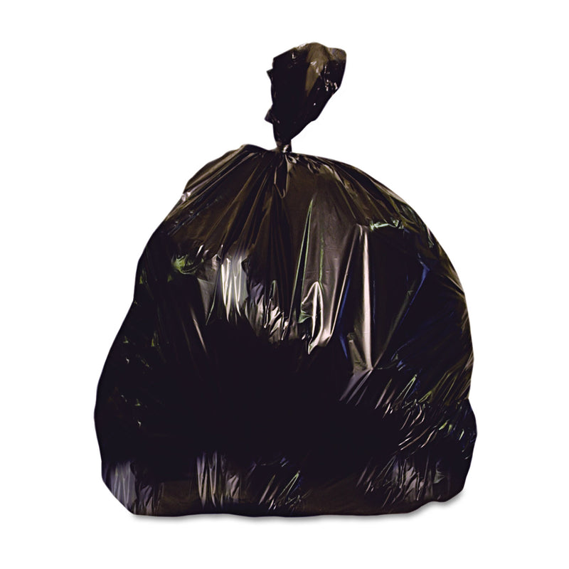 Heritage Low-Density Repro Can Liner, 56 Gal, 1.5 Mil, 43" X 47", Black, 100/Carton - HERX8647AK