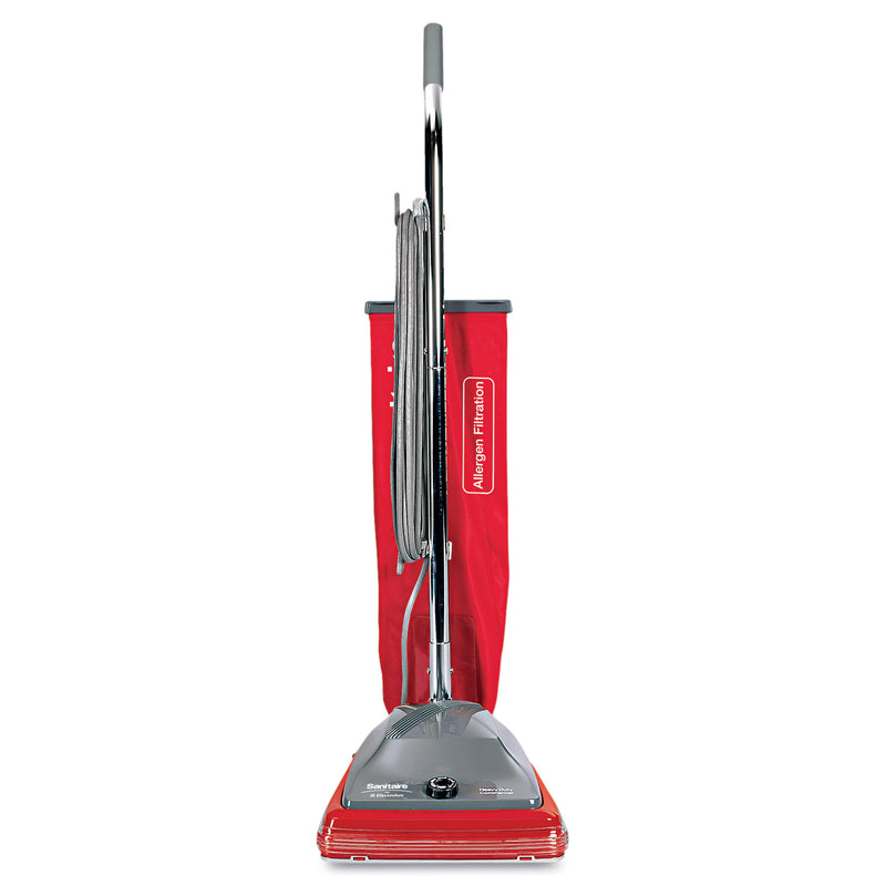 Sanitaire Tradition Upright Bagged Vacuum, 5 Amp, 19.8 Lb, Red/Gray - EURSC688B