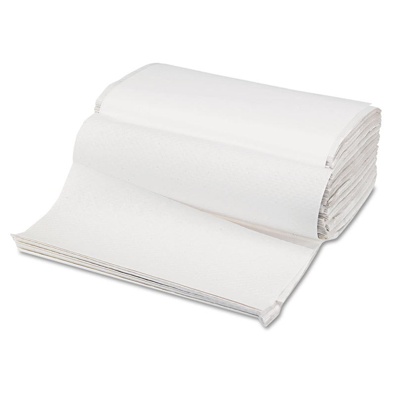 Boardwalk Singlefold Paper Towels, White, 9 X 9 9/20, 250/Pack, 16 Packs/Carton - BWK6212