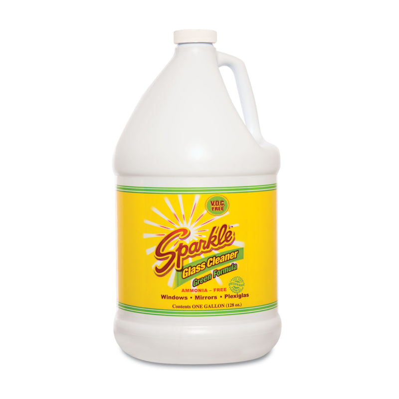 Sparkle Green Formula Glass Cleaner, 1Gal Refill Bottle - FUN30500