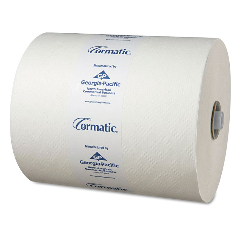 Georgia-Pacific Hardwound Roll Towels, 8 1/4 X 700Ft, White, 6 Rolls/Carton - GPC2930P