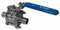 Top Brand 1/2 in Pipe Size Pad Lockable Sanitary Ball Valve Weld Connection, Full Port - E90WW-6.5