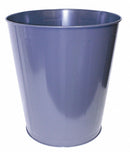 Tough Guy 11 1/2 gal Round Wastebasket, Metal, Gray - 11C818