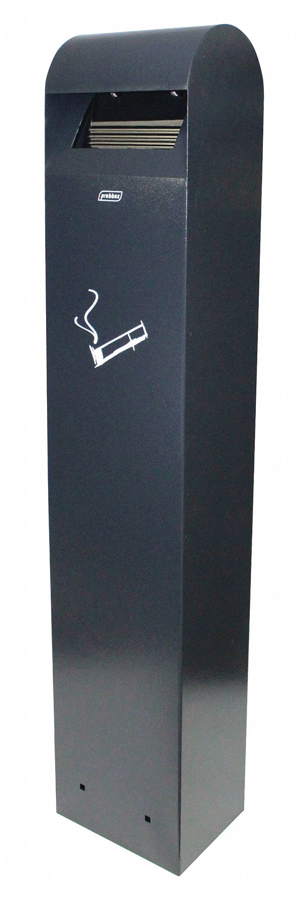 Tough Guy 3/4 gal Cigarette Receptacle, 39 1/2 in Height, 8 in Base Dia., Metal, Gray - 11C820