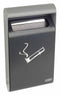 Tough Guy 3/4 gal Cigarette Receptacle, 14 in Height, 7 1/2 in Base Dia., Metal, Gray - 11C825