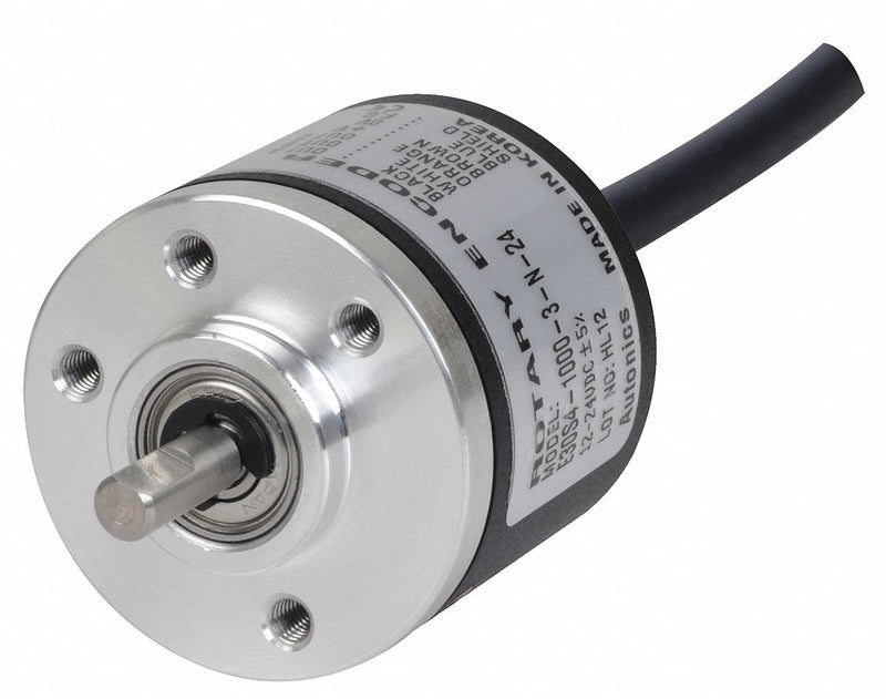 Autonics Totem Pole Output Type, Encoder, Shaft,Shaft Dia., 360 Pulses per Revolution - E30S4-360-3-T-24-C