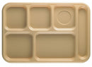 Cambro Tray, w/ Compartments, 10x14, Beige - EA10146CW133