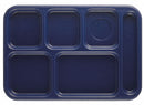 Cambro Tray, w/ Compartments, 10x14, Navy Blue - EA10146CW186