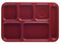 Cambro Tray, w/ Compartments, 10x14, Cranberry - EA10146CW416