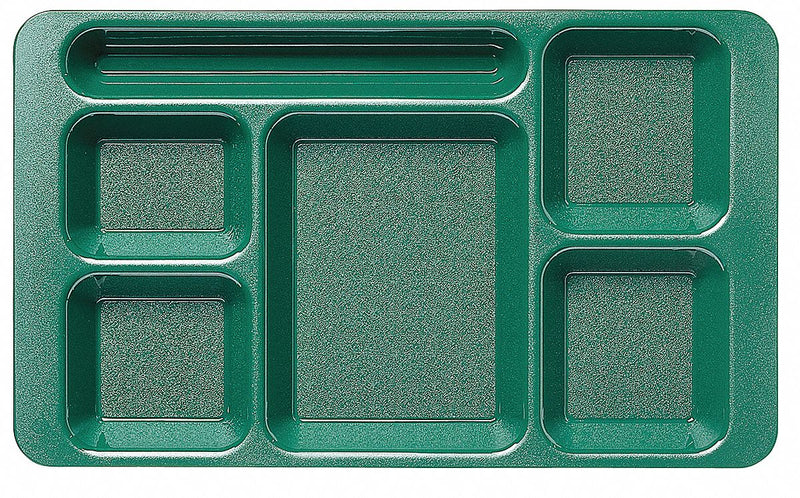Cambro Tray, w/ Compartments, 9x15, Green - EA1596CW119