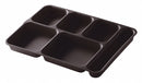 Cambro Tray, w/ Compartments, 9-7/8x14, Brown - EA10146DCP167