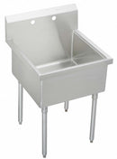 Elkay Stainless Steel Scullery Sink, Without Faucet, 14 Gauge, Floor Mounting Type - WNSF81242