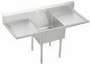 Elkay Stainless Steel Scullery Sink, Without Faucet, 14 Gauge, Floor Mounting Type - WNSF8124LR2