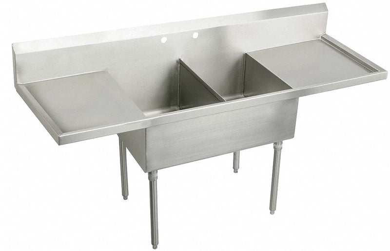Elkay Stainless Steel Scullery Sink, Without Faucet, 14 Gauge, Floor Mounting Type - WNSF8230LR2