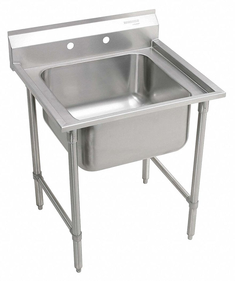 Elkay Stainless Steel Scullery Sink, Without Faucet, 16 Gauge, Floor Mounting Type - RNSF81182