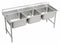 Elkay Stainless Steel Scullery Sink, Without Faucet, 16 Gauge, Floor Mounting Type - RNSF83544