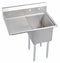 Elkay Stainless Steel Scullery Sink, Without Faucet, 18 Gauge, Floor Mounting Type - E1C16X20-L-18X