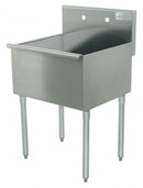 Advance Tabco Floor-Mount Utility Sink, 1 Bowl, Stainless, 18 inL x 21 1/2 inW x 41 inH - 4-81-18