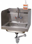 Advance Tabco Stainless Steel Hand Sink, With Faucet, Wall Mounting Type, Silver - 7-PS-76