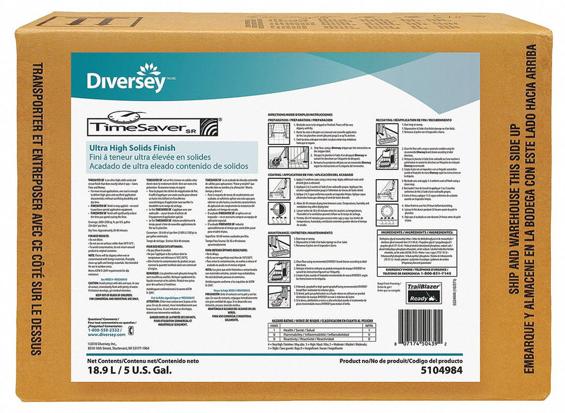 Diversey 5 gal. Floor Finish, 1 EA - 5104984