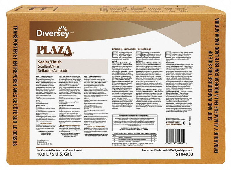 Diversey 5 gal. Floor Finish, 1 EA - 5104933