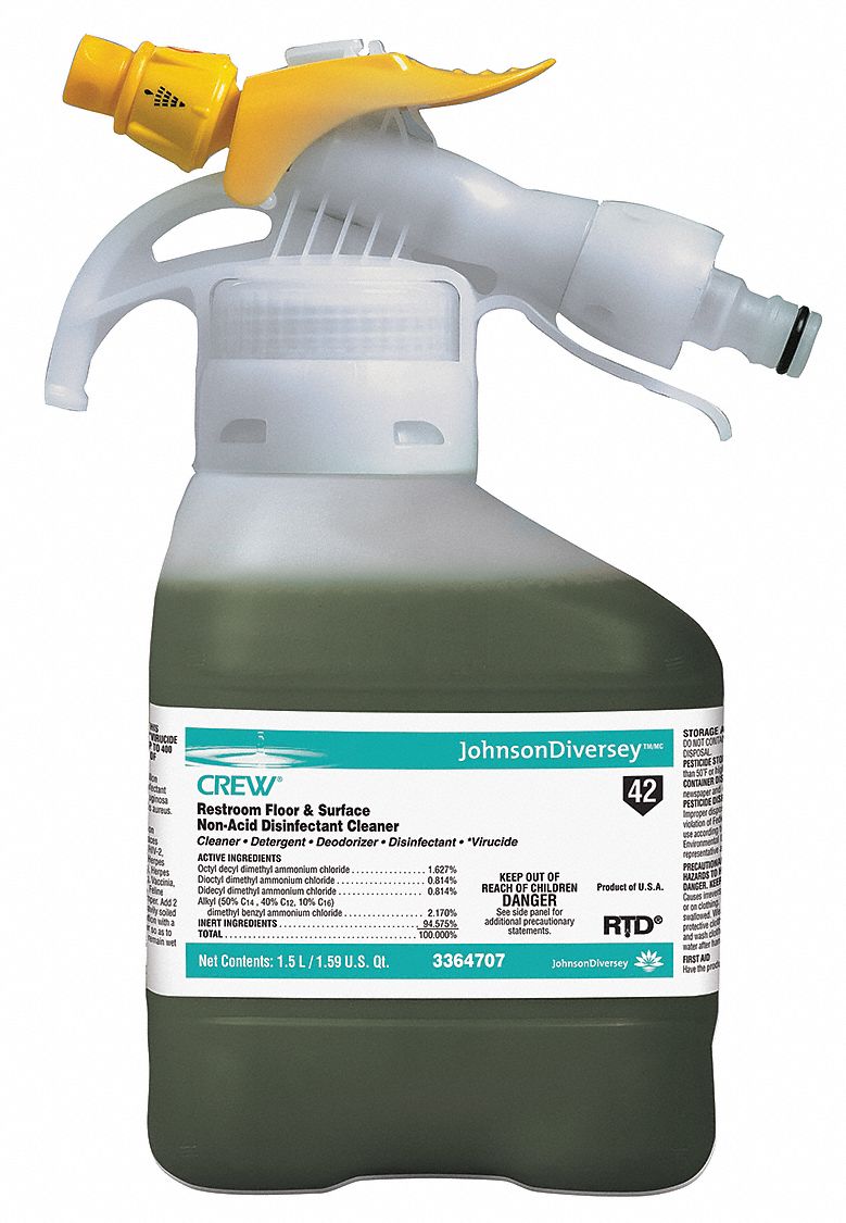 Diversey Bathroom Cleaner For Use With J-Fill Chemical Dispenser, 2 PK - 3364707