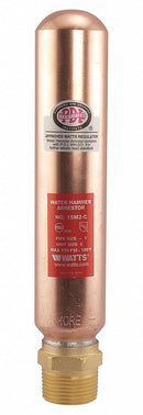 Watts 8 13/16 inH Copper with Low-Lead Brass Adapter Water Hammer Arrestor, MNPT - 1 LF15M2-C