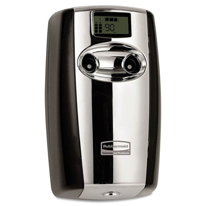 Rubbermaid Microburst Duet Odor Control System, 3.5" X 5.2" X 8.63", Black/Chrome - RCP4870055