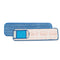 Rubbermaid Hygen Wet Pad W/Scrubber, Nylon/Polyester Microfiber, 18" Long, Blue - RCPQ415BE