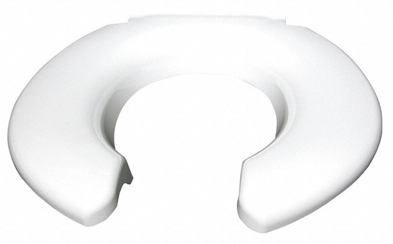 Big John Round or Elongated, Standard Toilet Seat Type, Open Front Type, Includes Cover No, White - 4W