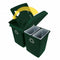Rubbermaid (4) 23 gal Rectangular Recycling Station, Plastic, Green - 1792373