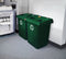 Rubbermaid (4) 23 gal Rectangular Recycling Station, Plastic, Green - 1792373