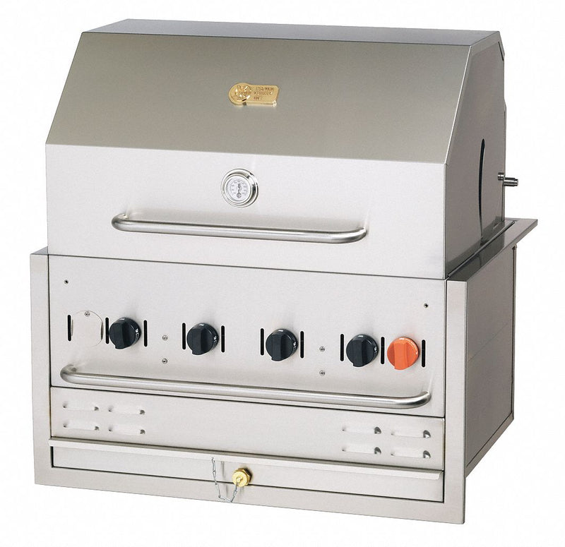 Crown Verity 64,500 BtuH Natural Gas Stainless Steel Built-In Grill - BI-30 NG