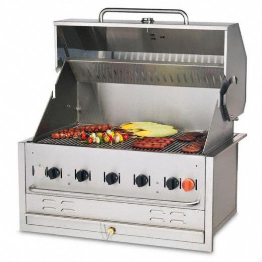 Crown Verity 79,500 BtuH Natural Gas Stainless Steel Built-In Grill - BI-36 NG