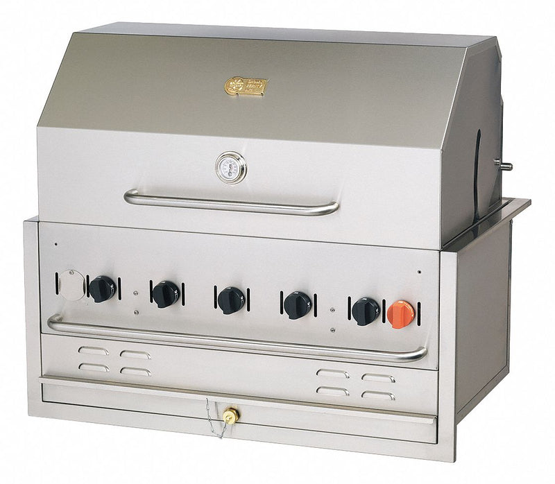 Crown Verity 79,500 BtuH Natural Gas Stainless Steel Built-In Grill - BI-36 NG