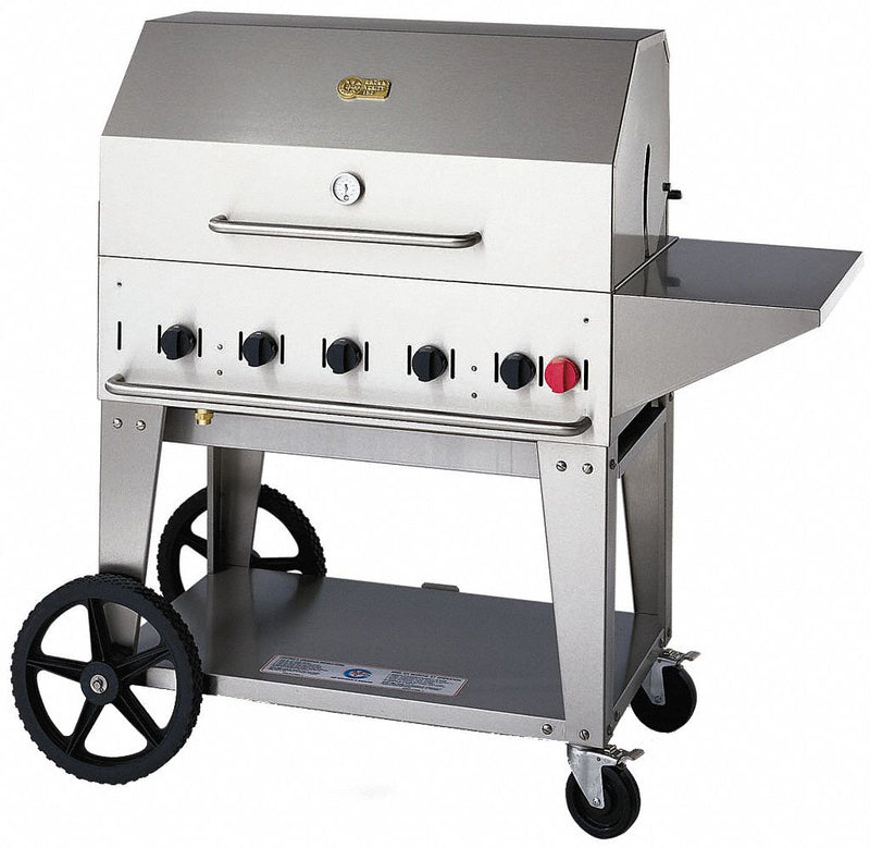 Crown Verity 79,500 BtuH Stainless Steel Gas Grill with One 20 lb Tank - MCB-36 PKG