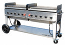 Crown Verity 81" x 28" x 36" 10 Burners Portable Gas Griddle - MG-72