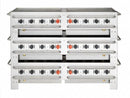 Crown Verity 129,000 BtuH Stainless Steel Portable Gas Grill with Two 20 lb Propane Tanks - PCB-60